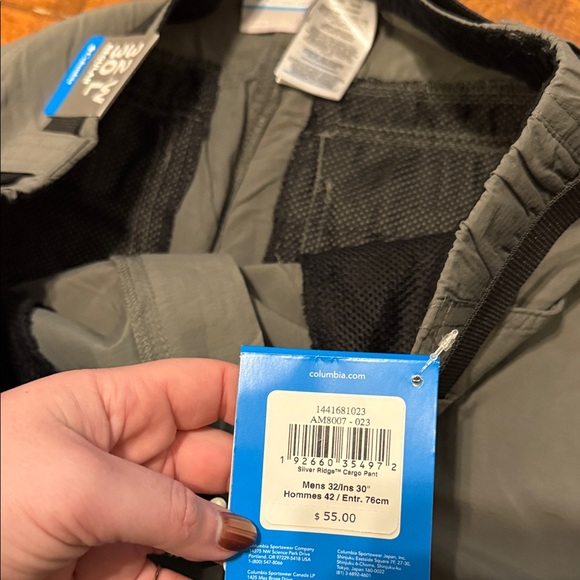 Men's Columbia Gray Cargo Pants - Picture 2 of 5